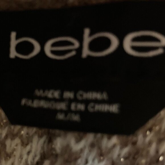Bebe long sleeve cardigan sweater medium - Picture 8 of 15